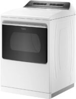 Whirlpool 7.4 Cu. Ft. Smart Electric Dryer Steam Advanced Moisture Sensing White from Kings Outlet