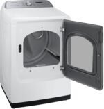 Samsung 7.4 Cu. Ft. Smart Electric Dryer Steam Sanitize+ White from Kings Outlet