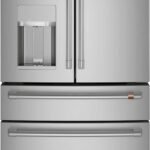 Café - 22.3 Cu. Ft. 4-Door French Door Counter-Depth Smart Refrigerator, Customizable - Stainless Steel