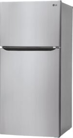 LG - 23.8 Cu. Ft. Top Freezer Refrigerator with Internal Water Dispenser - Stainless Steel - Image 2