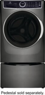 Electrolux - 4.5 Cu.Ft. Stackable Front Load Washer with Steam and SmartBoost Wash System - Titanium - Image 3