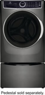 Electrolux 4.5 Cu.Ft. Stackable Front Load Washer Steam SmartBoost Wash System Titanium from Kings Outlet