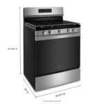 Whirlpool 5.0 Cu. Ft. Gas Burner Range Air Fry Frozen Foods Stainless Steel from Kings Outlet
