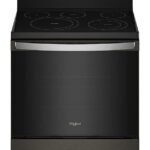 Whirlpool - 5.3 Cu. Ft. Freestanding Electric Convection Range with Air Fry - Black Stainless Steel