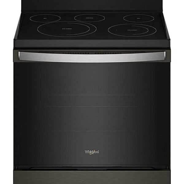Whirlpool 5.3 Cu. Ft. Freestanding Electric Convection Range Air Fry Black Stainless Steel from Kings Outlet