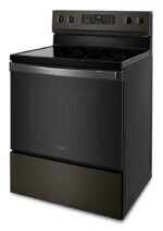 Whirlpool - 5.3 Cu. Ft. Freestanding Electric Convection Range with Air Fry - Black Stainless Steel - Image 3
