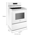 Whirlpool - 5.3 Cu. Ft. Freestanding Electric Convection Range with Air Fry - White - Image 4