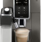 De Longhi Dinamica Plus Connected Fully Automatic Espresso Machine Built-in Grinder Titanium from Kings Outlet