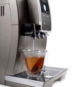 De Longhi Dinamica Plus Connected Fully Automatic Espresso Machine Built-in Grinder Titanium from Kings Outlet