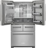 KitchenAid 25.8 Cu. Ft. 5-Door French Door Refrigerator Stainless Steel from Kings Outlet