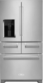 KitchenAid 25.8 Cu. Ft. 5-Door French Door Refrigerator Stainless Steel from Kings Outlet