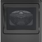 GE Profile - 7.4 Cu. Ft. Smart Electric Dryer with Sanitize Cycle and Sensor Dry - Diamond Gray