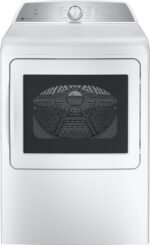 GE Profile 7.4 Cu. Ft. Smart Gas Dryer Sanitize Cycle Sensor Dry White from Kings Outlet
