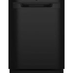 GE - 24" Top Control Built-In Plastic Tub Dishwasher with 3rd Rack, Bottle Jets and 50 dBA - Black
