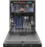 GE - 24" Top Control Built-In Plastic Tub Dishwasher with 3rd Rack, Bottle Jets and 50 dBA - White - Image 4