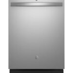 GE - 24" Top Control Built-In Plastic Tub Dishwasher with Sanitize Cycle and 52 dBA - Stainless Steel
