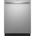 GE - 24" Top Control Built-In Plastic Tub Dishwasher with Sanitize Cycle and 52 dBA - Stainless Steel