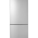 GE - 17.7 Cu. Ft. Bottom-Freezer Refrigerator with ENERGY STAR Certification - Stainless Steel