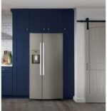 GE 23.0 Cu. Ft. Side-by-Side Refrigerator External Ice Water Dispenser Slate from Kings Outlet
