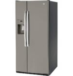 GE 23.0 Cu. Ft. Side-by-Side Refrigerator External Ice Water Dispenser Slate from Kings Outlet