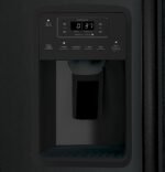 GE - 25.3 Cu. Ft. Side-by-Side Refrigerator with External Ice & Water Dispenser - High Gloss Black - Image 7