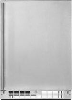 Insignia - 5.4 Cu. Ft. Indoor/Outdoor Mini Fridge with ENERGY STAR Certification - Stainless Steel