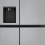 LG - 22.5 Cu. Ft. Side-by-Side Counter-Depth Refrigerator with Smooth Touch Dispenser - Stainless Steel