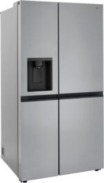 LG - 22.5 Cu. Ft. Side-by-Side Counter-Depth Refrigerator with Smooth Touch Dispenser - Stainless Steel - Image 5