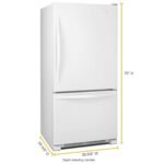 Whirlpool 22 Cu. Ft. Bottom-Freezer Refrigerator SpillGuard Glass Shelves White on White from Kings Outlet