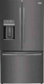 Frigidaire - Gallery 22.6 Cu. Ft. Counter-Depth French Door Refrigerator - Black Stainless Steel