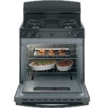 GE 4.8 Cu. Ft. Freestanding Gas Range Black from Kings Outlet