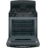 GE 4.8 Cu. Ft. Freestanding Gas Range Black from Kings Outlet