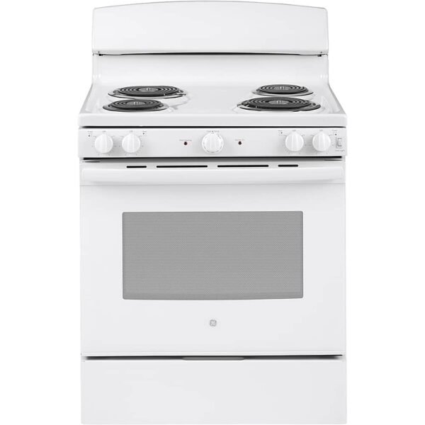 GE 5.0 Cu. Ft. Freestanding Electric Range White from Kings Outlet