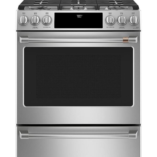Café 5.6 Cu. Ft. Slide-In Gas Convection Range Customizable Stainless Steel from Kings Outlet