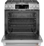 Café - 5.6 Cu. Ft. Slide-In Gas Convection Range, Customizable - Stainless Steel - Image 5