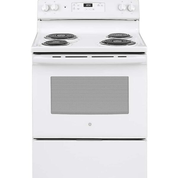 GE 5.0 Cu. Ft. Freestanding Electric Range White from Kings Outlet