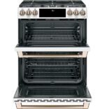 Café 6.7 Cu. Ft. Slide-In Double Oven Gas True Convection Range Built-In Wi-Fi Customizable from Kings Outlet