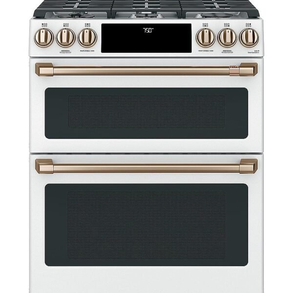 Café 6.7 Cu. Ft. Slide-In Double Oven Gas True Convection Range Built-In Wi-Fi Customizable from Kings Outlet