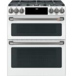 Café 6.7 Cu. Ft. Slide-In Double Oven Gas True Convection Range Built-In Wi-Fi Customizable from Kings Outlet