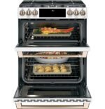 Café 6.7 Cu. Ft. Slide-In Double Oven Gas True Convection Range Built-In Wi-Fi Customizable from Kings Outlet