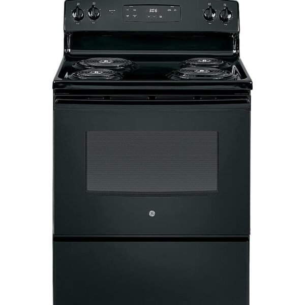 GE 5.0 Cu. Ft. Freestanding Electric Range Black from Kings Outlet