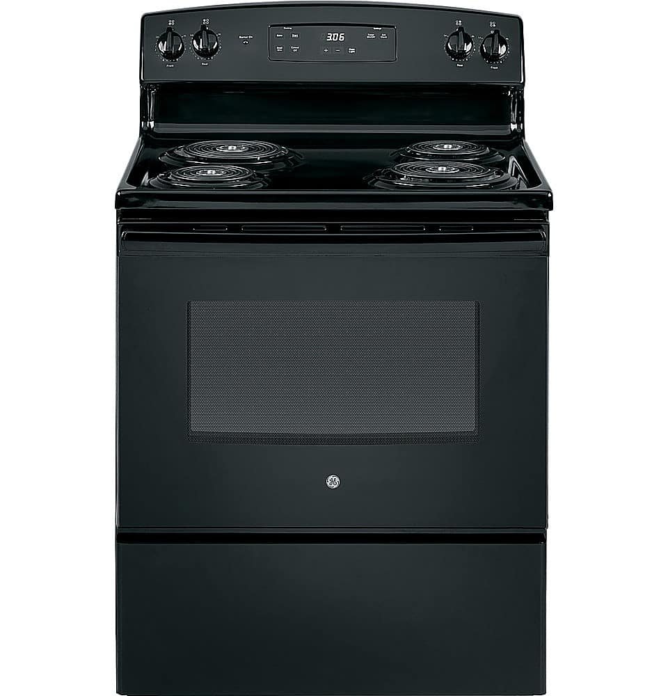 GE 5.0 Cu. Ft. Freestanding Electric Range Black from Kings Outlet