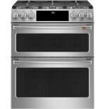 Café 6.7 Cu. Ft. Slide-In Double Oven Gas True Convection Range Built-In Wi-Fi Customizable from Kings Outlet