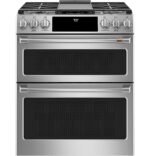 Café 6.7 Cu. Ft. Slide-In Double Oven Gas True Convection Range Built-In Wi-Fi Customizable from Kings Outlet