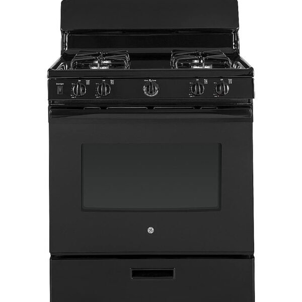 GE 4.8 Cu. Ft. Freestanding Gas Range Black from Kings Outlet