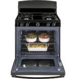 GE 4.8 Cu. Ft. Freestanding Gas Range Black from Kings Outlet