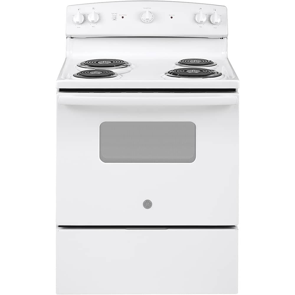 GE 5.0 Cu. Ft. Freestanding Electric Range White from Kings Outlet