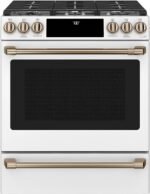 Café - 5.6 Cu. Ft. Slide-In Gas Convection Range, Customizable - Matte White