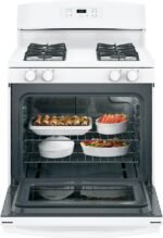 GE - 4.8 Cu. Ft. Freestanding Gas Range - White - Image 5