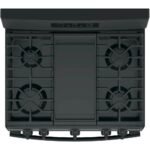 GE - 5.0 Cu. Ft. Freestanding Gas Range - Black - Image 5